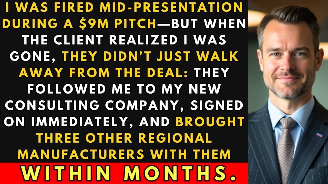 HR Fired Me Mid-Presentation During A $9M Pitch—So The Client Walked Away From Deal! |Office Revenge
