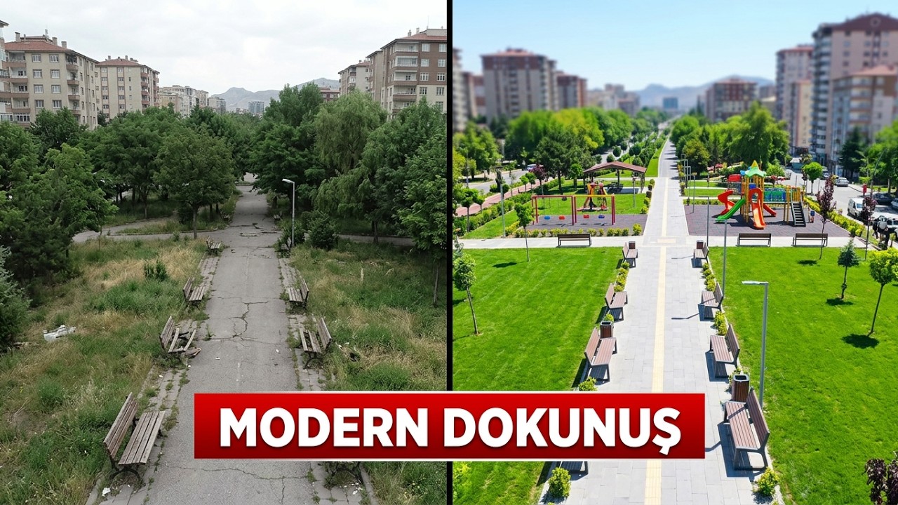 Kocasinan’da Yıllardır Kullanılan Parklara Modern Dokunuş Hamlesi