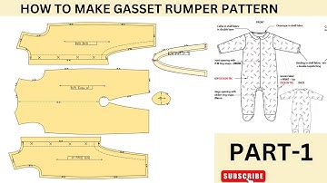 how to make a Rumper pattern of GEMINI PART-1