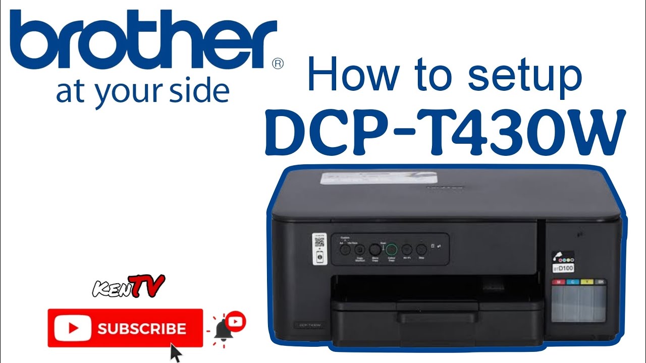How to setup Brother DCP - T430W | Guide