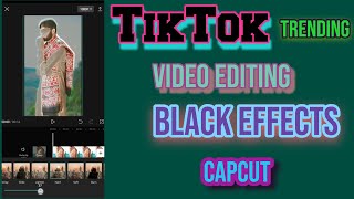 How to edit video || how to edit tiktok video in capcut || black effect || Amjad Hasnain official ||