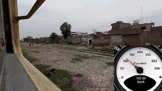 106kph Train Journey || Shahdara to Kala Shah Kaku on 219up Gujranwala Express || Pakistan Railways