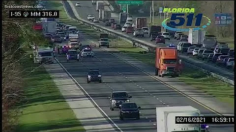 Crash slows traffic on I-95 South near Mile Marker 318