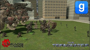 Gears of War Locust Horde VS Terminators Garry