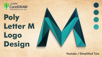 Poly M Letter Logo Tutorial | CorelDraw by Ashish Rastogi | Simplified Tuts