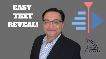 TEXT REVEAL IN KDENLIVE!