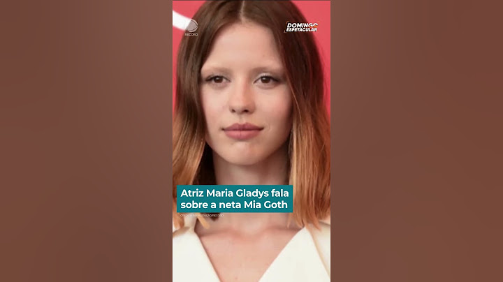 Atriz Maria Gladys fala sobre a neta Mia Goth #DomingoEspetacular #Shorts