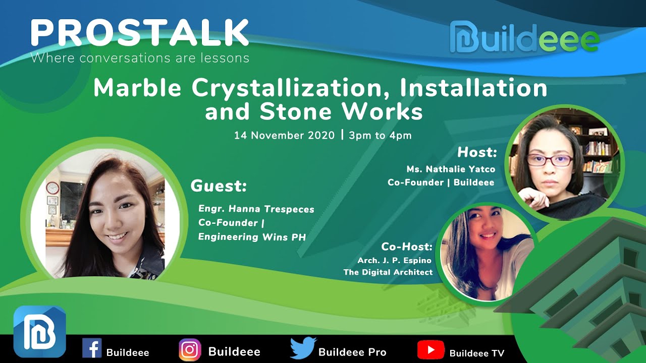 BuildeeeTV | ProsTalk EP. 26 | Marble Crystallization, Installation and Stone Works