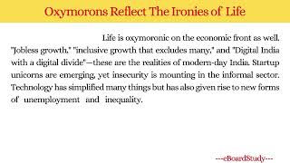 Oxymorons Reflect The Ironies of  Life UPSC Essay | Philosophical/Abstract Topics English Essay