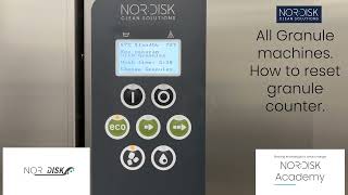 Nordisk - All Granuldisk models - How to reset granule counter.