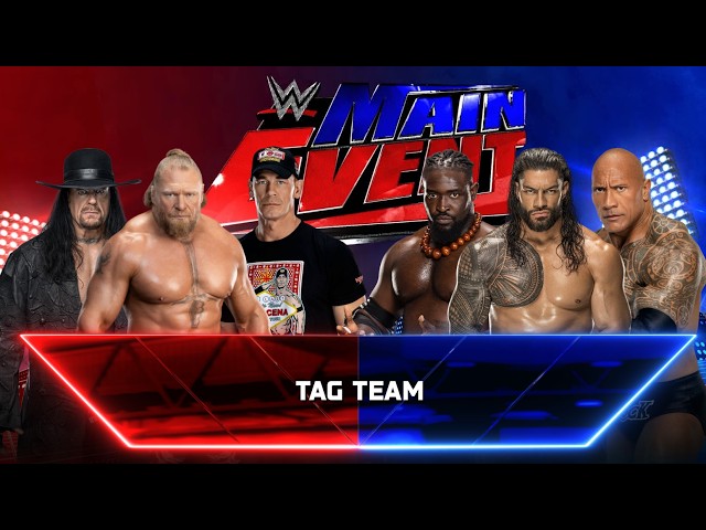 FULL MATCH - THE UNDERTAKER & BROCK LESNAR & JOHN CENA VS OBA FEMI