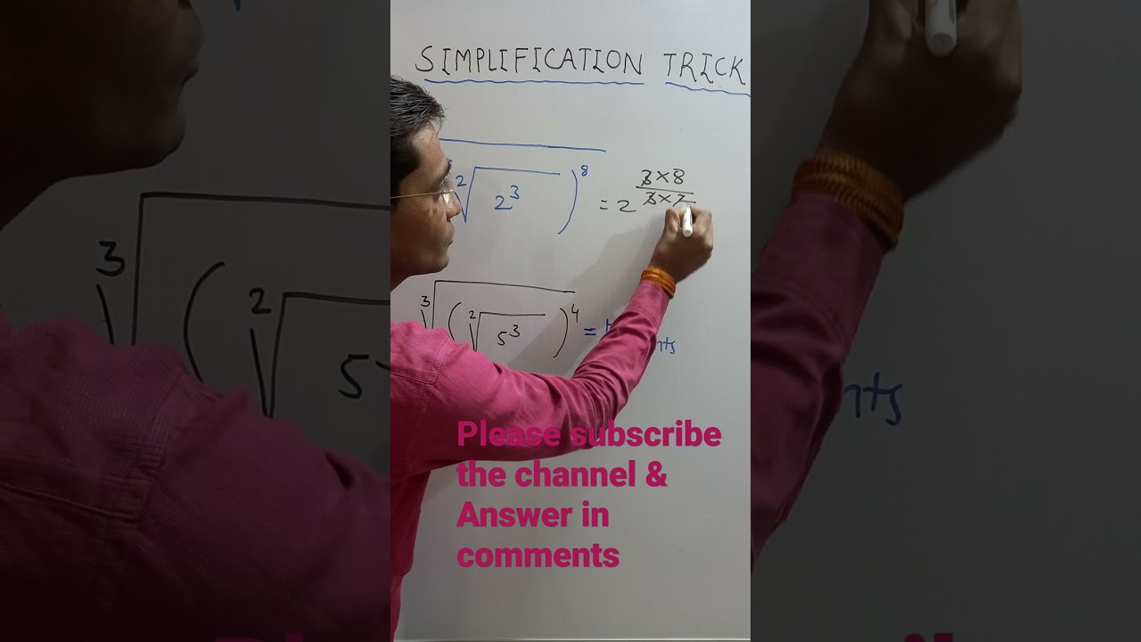 SIMPLIFICATION TRICK || Square root & Cube root || 