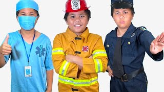 Troy Pretend Play Choosing a Profession for kids TBTFUNTV