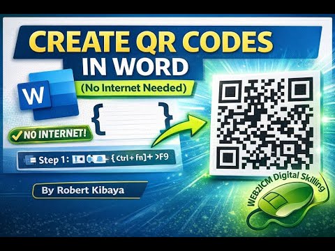 Word V Code Sign How to develop QR Codes in Microsoft Word FOR FREE - YouTube