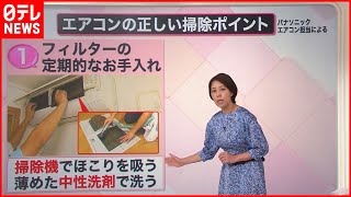 【解説】カビ繁殖…実は秋も？エアコン放置で“温床”に「夏じまい」３つのポイント