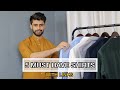 5 MUST HAVE SOLID SHIRTS FOR MEN | WARDROBE ESSENTIALS