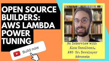 Open source builders on AWS - Alex Casalboni