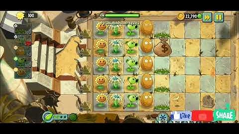 Plants vs Zombies 2 Pyramid of Doom Level 1 to 9