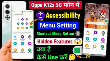 Oppo K12x 5g Accessibility Menu Shortcut Setting | Oppo K12x Accessibility Menu Button Enable Now 😅