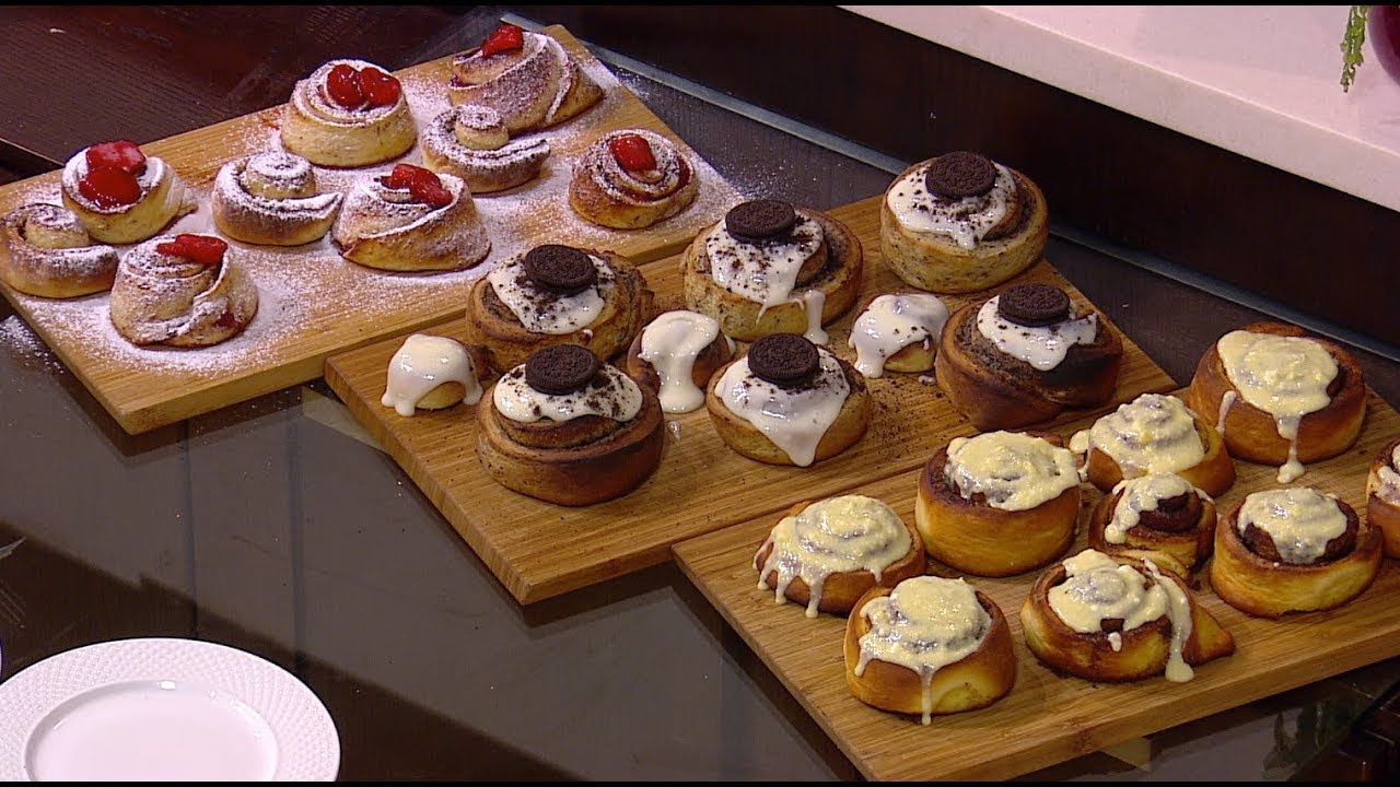 سينابون - سينابون بالفراولة - سينابون بالشيكولاتة | اميرة في المطبخ حلقة كاملة