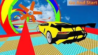 Ramp Car Stunt Jumping Games- Free Stunt Game 2024 - Impossible Mega Ramp Driving - Android GamePlay screenshot 1