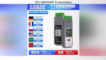 A must-have product! VXDIAG VCX SE for JLR Diagnostic Tool VX708 Car OBD2 Scanner DoIP for Jaguar