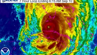 Hurricane Irma Satellite Loop Sun Sep 10