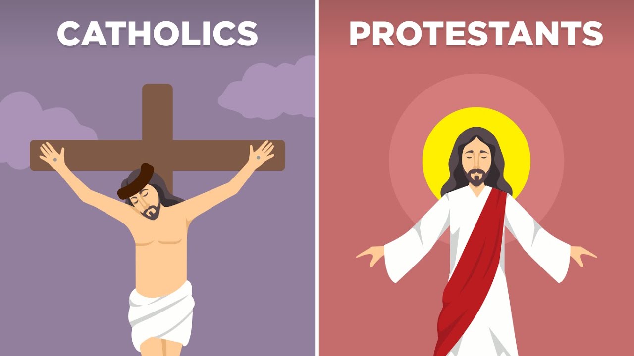 Catholics vs Protestants - 18 Differences - YouTube