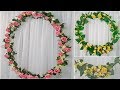 Como Fazer Bambolê Decorado Grinalda de Flores Para Casamento Arco de Flores Fechado Guirlanda Coroa