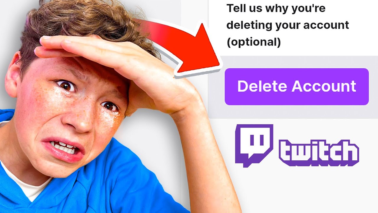 Deleting My Little Brother's TWITCH Account *PRANK*
