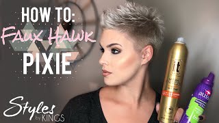 How to: Style a Short Faux Hawk Pixie