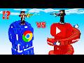 Minecraft: The Giant YouTube Tower vs. the Mighty Google Man!!? 🔥😱