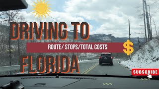 Driving to Florida on I75 - Traffic and Costs \/ From Canada