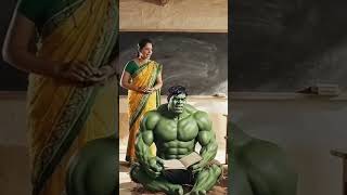 hulk Gaya school #shortsfeed #hulk  #aivideos #funny #viral #avengers