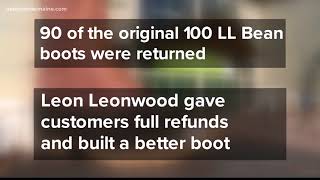 The history of the return policy at LL Bean