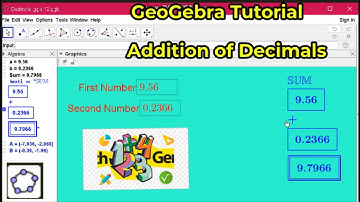 Applet/Game construction for sum of Decimals by GeoGebra || Input box Tool || GeoGebra Tutorial