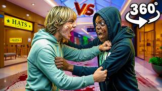 67 vs 61 Inside Mall | Who will WIN? Survive or DIE! (Scary VR 360° Video)