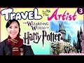 FUN at Wizarding World of HARRY POTTER | Travel with the Artist | Travel Vlog | Fun2draw