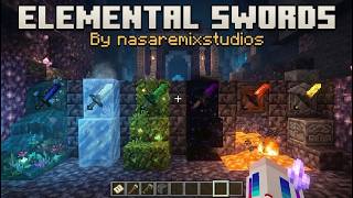 Minecraft Elemental swords [Addon][ 100k  downloads ]