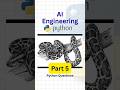 Part 5 : Python question for AI Engineering, Langchain, Pydantic,Testing #faang #pythonai #aiagent