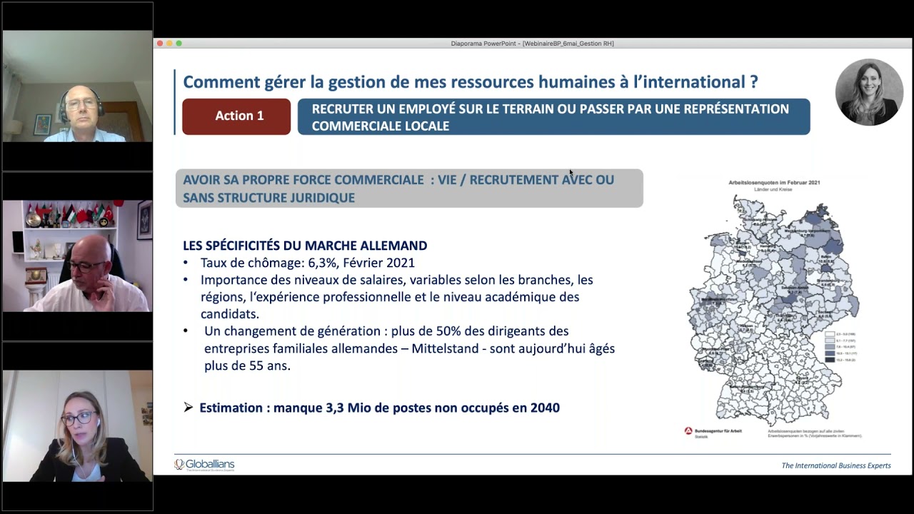Webinaire du 6 mai 2021 - La gestion RH à l'international