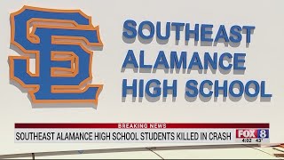 Southeast Alamance High School students killed in crash