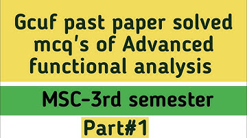 Gcuf past papers solved mcq