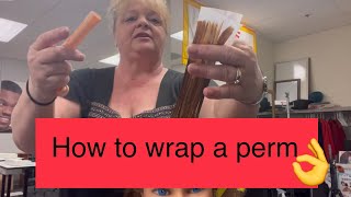 How to wrap a perm! Book Wrap technique