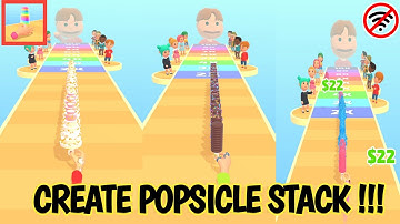 CREATE HUGE POPSICLE STACK ANDROID | OFFLINE POPSICLE STACK GAMES | GAMEPLAY #2