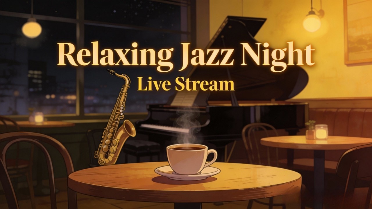 LIVE | Cozy Jazz Cafe ☕🎷 Smooth Relaxing Jazz for Study, Work & Sleep ...