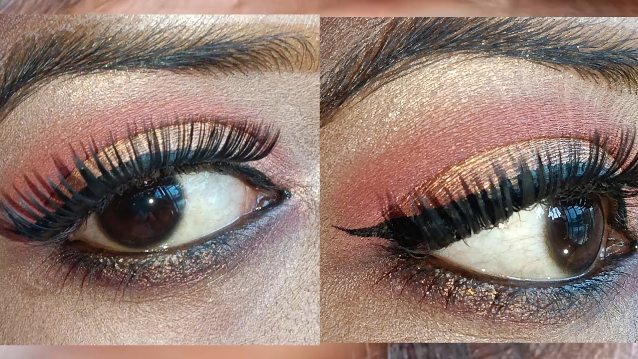 Bridal eye makeup tutorial for wedding party and ceremony 