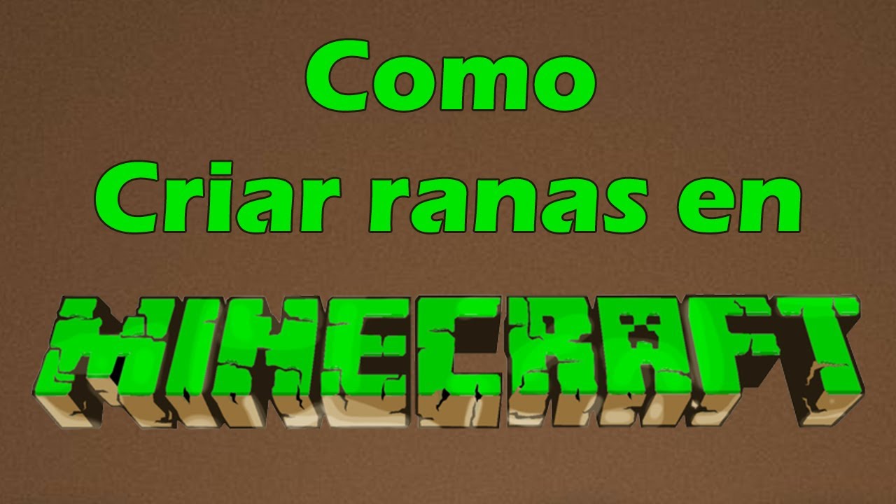 Como reproducir ranas en Minecraft o como criar ranas en Minecraft ...
