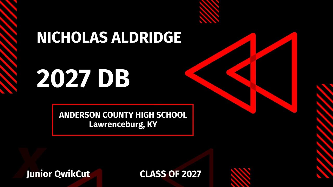 Николас Олдридж - 2027 DB - округ Андерсон (Кентукки)