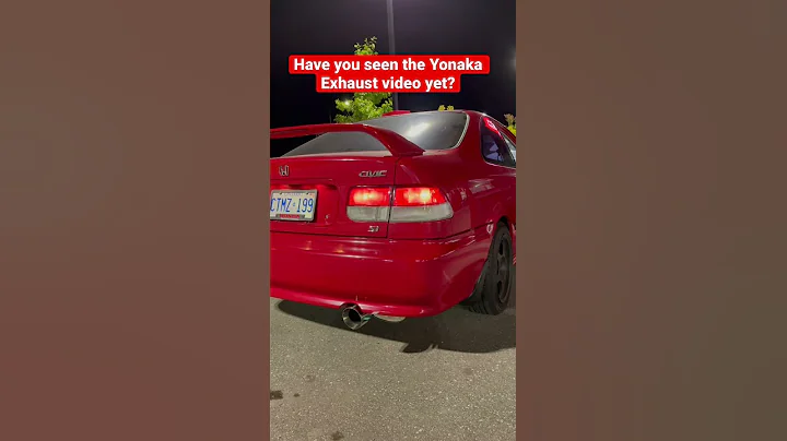 K20 Civic with a 3” Yonaka Exhaust 2 Step